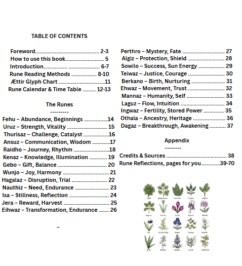 Illustrated E-Book to the Nordic Runes in English