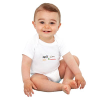 RuneScope Original Personalized Birth & Fate Rune Tee | Your Child's Story in Symbols - Organic Baby Short Sleeve Bodysuit | SOL'S Organic Bambino 01192