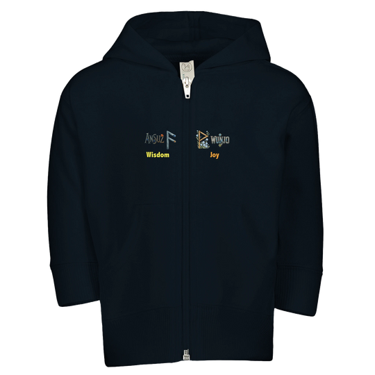 RuneScope Original Custom - Kids Zip Fleece Hoodie | Rabbit Skins 3446  Navy