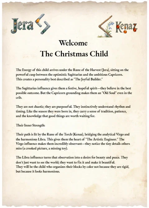 Welcome to the World - Custom Baby RuneScope Chart