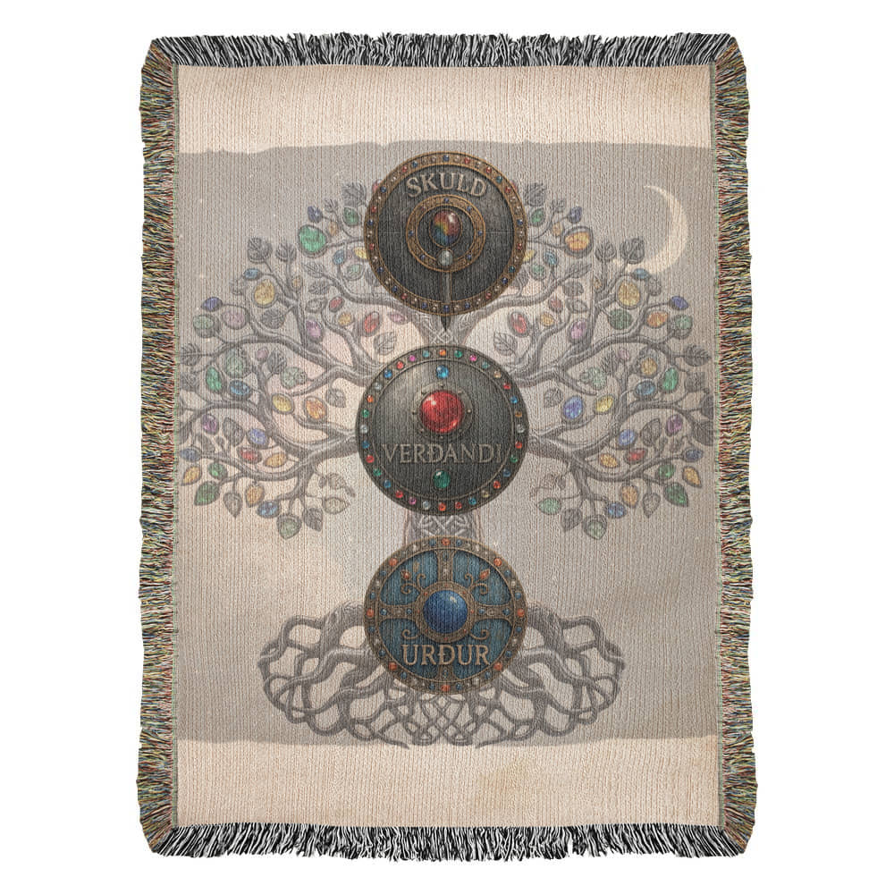Three Rune Draw Blanket — The Norns Spread