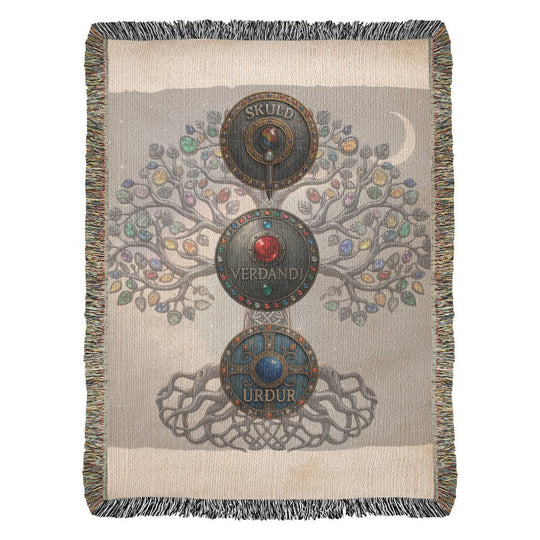 Three Rune Draw Blanket — The Norns Spread