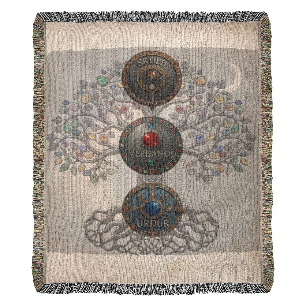 Three Rune Draw Blanket — The Norns Spread