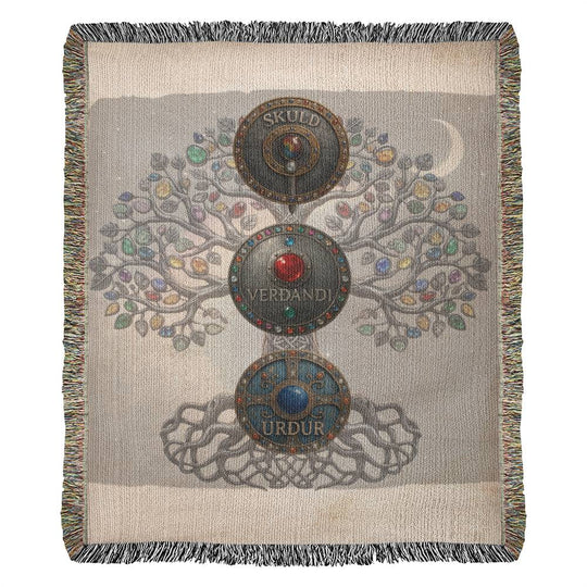 Three Rune Draw Blanket — The Norns Spread