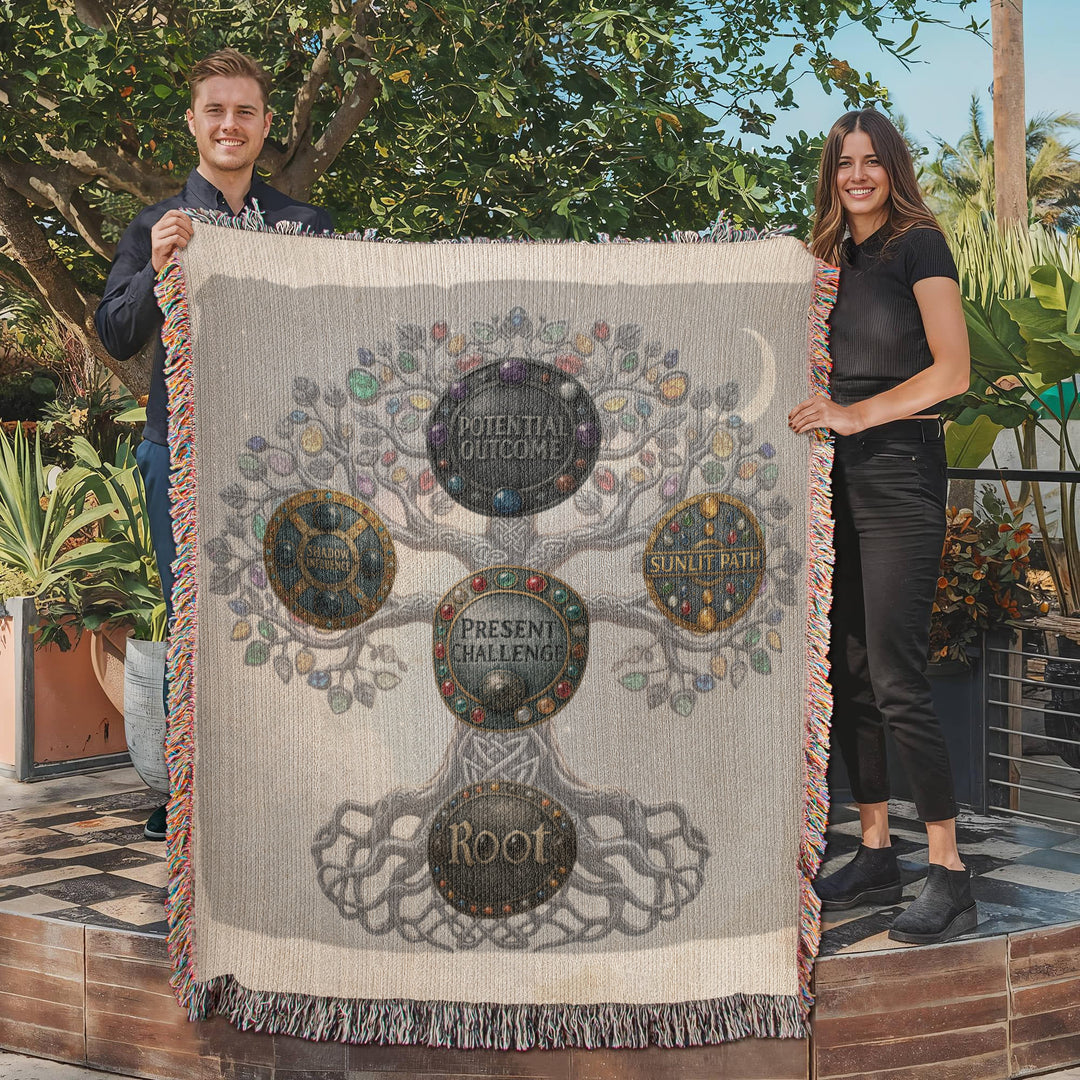 Five Rune Cross Blanket — The Challenge & Path Spread