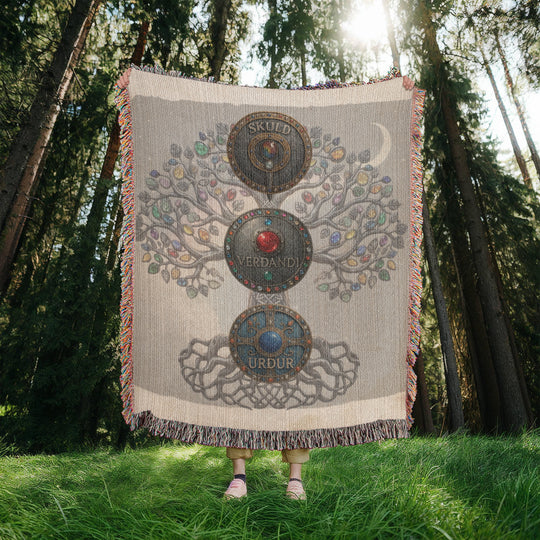 Three Rune Draw Blanket — The Norns Spread