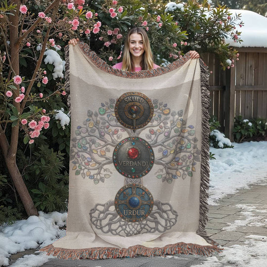 Three Rune Draw Blanket — The Norns Spread
