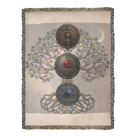 Three Rune Draw Blanket — The Norns Spread