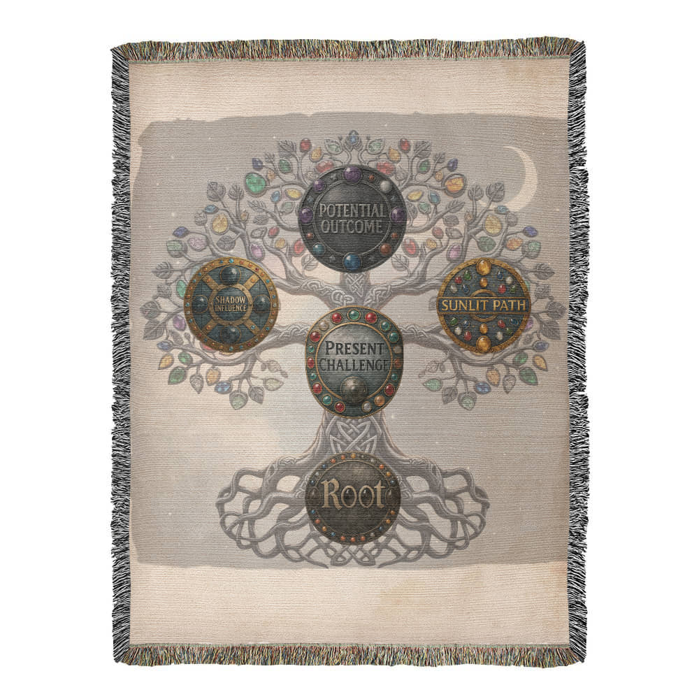 Five Rune Cross Blanket — The Challenge & Path Spread