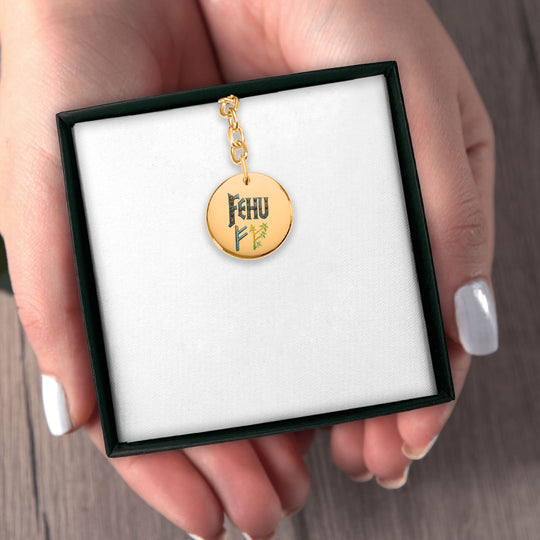 Fehu - Fehu  Rune Keychain