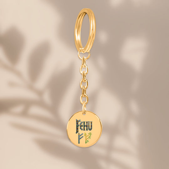 Fehu - Fehu  Rune Keychain
